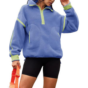 Sudaderas de gimnasio para mujer con bordado personalizado Impresión de etiquetas de marca personalizada para entrenamiento y ropa de salón - Product Image 1