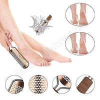 Râpe à pied lime et dissolvant de callosités meilleur soin des pieds pédicure outil en acier inoxydable pour éliminer la peau dure pieds humides et secs