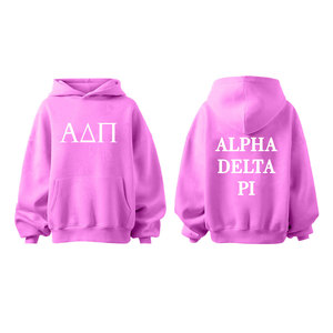 Vente en gros personnalisée Sweat à capuche vintage réversible pour femmes en tricot pour l'hiver Campus Pull surdimensionné de haute qualité Vêtements grecs - Product Image 6