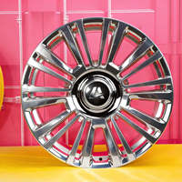 Jantes en alliage forgé sur mesure 19-20'' argent brillant, design multi-rayons, ajustement direct pour SUV, berline de luxe, voiture de tourisme OEM ODM