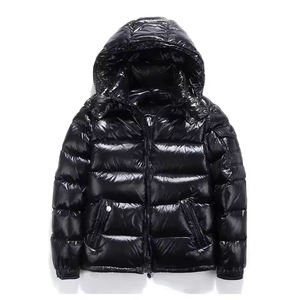 Veste matelassée métallisée de qualité supérieure pour homme Manteau d'hiver léger et chaud en toile imperméable avec capuche pour l'extérieur Mode Offre Spéciale - Product Image 3