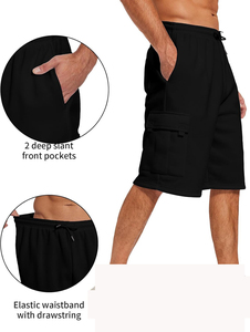 Pantalones cortos de fútbol para hombre personalizables al por mayor 2025 con logotipo patrón sólido ropa informal de entrenamiento de fútbol y correr servicio OEM - Product Image 5