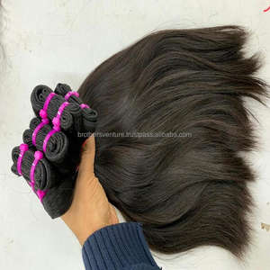 Extensions de cheveux humains vierges crus indiens Paquets de cheveux brésiliens Perruques naturels 100% Cheveux humains - Product Image 2