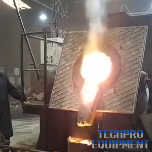 Induction Furnace Medium Frequency 500kg Capacity Electric Industrial Metal Melting Furnace for Sale Iron Smelting Plant