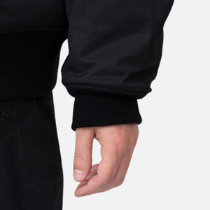 Blousons universitaires personnalisables grande taille avec manches en cuir PU, design bomber Letterman d'hiver, logo personnalisé, style Hip Hop - Product Image 5