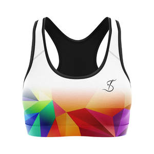 Soutien-gorge de sport pour femmes à séchage rapide tissu extensible confortable pour l'exercice quotidien soutien-gorge de sport pour femmes avec bretelles réglables - Product Image 1