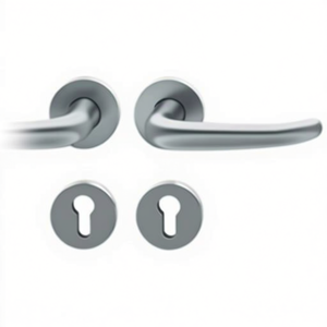 Juego de 12 tiradores y pomos contemporáneos de acero inoxidable en forma de U (izquierda/derecha D/D F69 PZ DIN) - Product Image 3