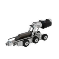 Kamera CCTV Pipa Saluran Air Tahan Air IP68 360 °   Robot Inspeksi HD PTZ untuk Pipa 150-1500mm