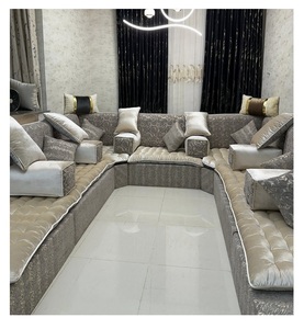 Sofá estilo Majlis árabe, diseño clásico, elegante conjunto para sala de estar, asientos de esquina de lujo, diseño que ahorra espacio - Product Image 1