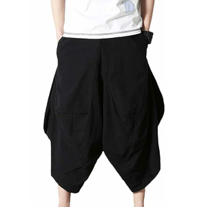 Pantalones de chándal suaves con entrepierna caída de invierno para hombre de alta calidad con diseño personalizado transpirable 2024 superventas 100% algodón polar de secado rápido - Product Image 2