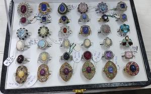 Anillo de moda de Plata de Ley 925 con piedras preciosas para aniversario y regalo de boda - Product Image 2