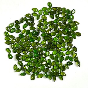 Pierres précieuses à facettes en vrac de Diopside de Chrome vert naturel pour la fabrication de bijoux 3x5mm 4x6mm 5x7mm 6x8mm 7x9mm en vrac Acheter maintenant - Product Image 3