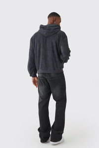 Nuevas Sudaderas Extra Grandes de Forro Polar con Capucha para Hombre, Estilo Urbano Ligero con Hombros Caídos, Forro Polar 100% Algodón - Product Image 2