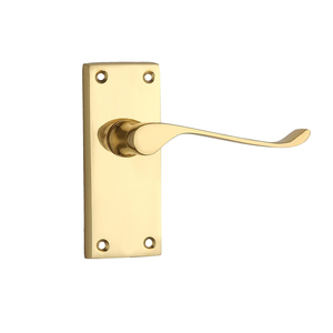 Manija de pestillo de palanca de desplazamiento victoriana de latón elaborada por expertos Calidad excepcional del proveedor indio para herrajes para puertas y ventanas - Product Image 1