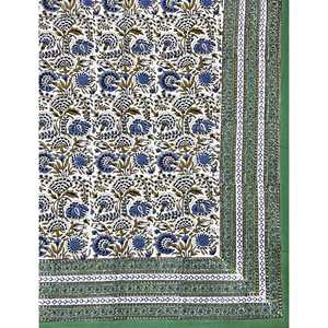 Hand Block Printed King Size 100% Cotton Double Bedsheet Pillow Cover Eco-Friendly Floral <b>Comforter</b> <b>Set</b> for Home 3 Pcs <b>Set</b> - Product Image 2