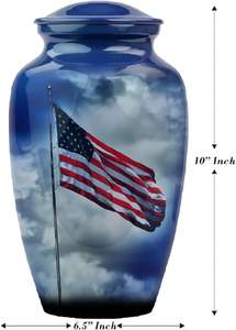 Meilleure qualité antique adulte crémation souvenir urne Durable en aluminium métal cendres humaines fournisseur en vrac pour les fournitures funéraires inde - Product Image 2