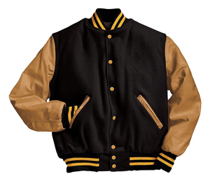 Top Notch Men's Wool Body <b>Leather</b> Sleeve Button Up Varsity <b>Jackets</b> Blank Patches Custom Design Embroidery Unisex <b>Jackets</b> For Men - Product Image 6