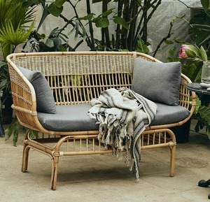 Sofá mimbre hecho a mano, sofá mimbre, muebles Ratán - Product Image 2