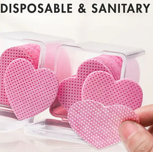 200 pièces tampons de cils propres Logo personnalisé vente chaude lingettes papier coton cils colle dissolvant essuyer cils tampon de nettoyage pour Extension de cils - Product Image 2