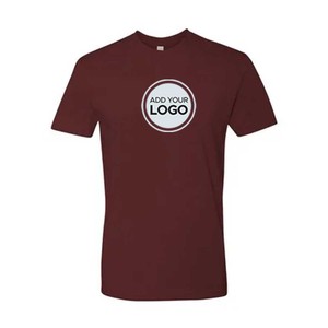 T-shirt en mélange de trois couleurs unisexe avec logo personnalisé 100% coton - Product Image 5
