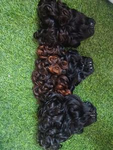 Tóc nối người thật tự nhiên cao cấp <span class=keywords><strong>10</strong></span> <span class=keywords><strong>inch</strong></span>, chất lượng cao, tóc nguyên chất chưa qua xử lý, kiểu xoăn tự nhiên từ đền thờ, xuất xứ Nam Ấn Độ - Product Image 6