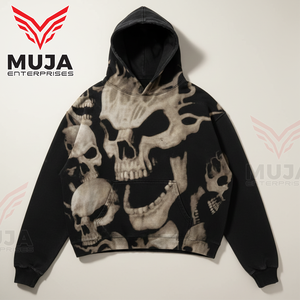 Sudadera con Capucha Extra Grande para Hombre, Estilo Urbano, de Algodón y Felpa - Product Image 2