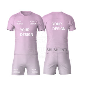 Ensemble de survêtement d'entraînement de football avec logo personnalisé, respirant, pour l'échauffement, vêtements de sport, manches courtes, uniforme d'entraînement de football pour hommes - Product Image 3