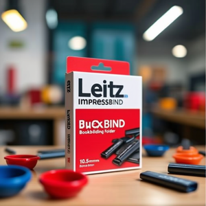 Leitz ImpressBIND Bookbinding <b>Folder</b> 10.5mm Black 10-Pack - Product Image 3