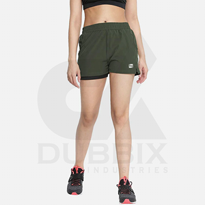 Short cargo pour femme Short de fitness 100% Polyester Logo personnalisable Sticker Color Pattern Design Short pour femme - Product Image 1