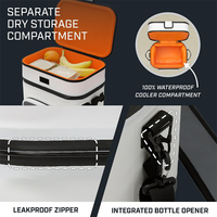 Sac à dos isotherme souple en TPU, double couche, imperméable, portable, pour vin, bière, canettes, déjeuner, pique-nique