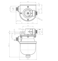 Vente en gros de séparateurs d'humidité pneumatiques industriels PISCO, filtre à vide au charbon actif VFR20-12-12, origine Japon, 0,234 kg