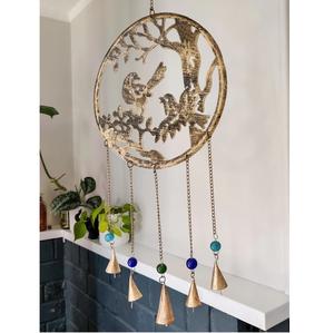 Carillon éolien suspendu de noël en fer fantaisie avec perles de couleur bon son de carillon éolien cloche pour la décoration de la maison - Product Image 2