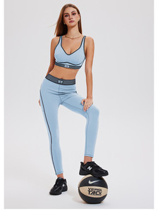 Ensemble de yoga pour femmes au meilleur design, respirant, léger, sans manches, 2 pièces, en spandex/nylon, taille haute, disponible en différentes couleurs - Product Image 5