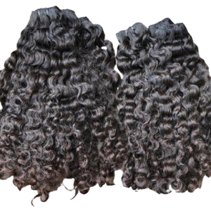 ผมต่อแบบชาวพม่าผิวดิบจากเวียดนามสำหรับผู้หญิงทำง่ายด้วยลูกไม้แอฟโฟรและผมหยิกแบบ HD - Product Image 1