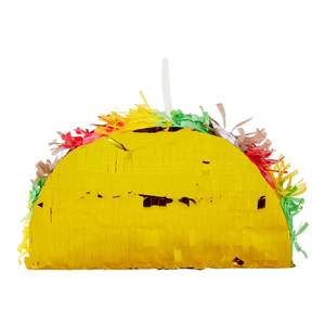 Cinco De <span class=keywords><strong>Mayo</strong></span> Fiesta thème Taco Pinata avec bâton en plastique et bandeau Mini Mexique Taco Pinatas pour célébrer la décoration de fête - Product Image 4