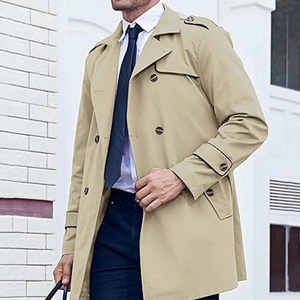 Vente chaude hommes hiver épais manteaux poids lourd hommes décontracté chaud élégant 100% laine manteaux à la vente en gros grande taille hommes manteau - Product Image 6