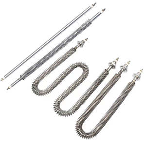 Chauffage tubulaire à ailettes durable en forme de W en acier inoxydable Élément chauffant électrique droit Four de séchage industriel - Product Image 1