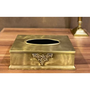 Boîte de rangement pour mouchoirs de décoration de bureau à domicile Nouveau design Vaisselle Boîte à mouchoirs en métal Porte-serviettes à prix raisonnable - Product Image 4