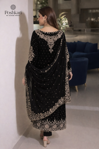 Vestido de Fiesta Lehenga Choli Anarkali de Lujo para Mujer con Bordado de Estilo Nupcial y Pedrería - Product Image 4