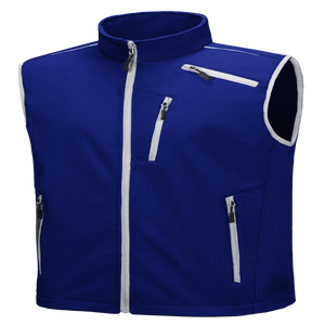 Chaleco Unisex Delgado de Lona Softshell con Cuello Alto, Logotipo Frontal, Cortavientos, Sin Mangas, para Exteriores - Product Image 5