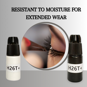 Alta calidad H26T + Secado rápido Fuerte viscosidad 3G 5G 10g Imprimación negra Pegamento para extensión de pestañas individuales Etiqueta privada Fuerte" - Product Image 4