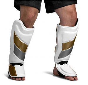 Protège-tibia MMA pour le cou-de-pied, protège-tibia thaïlandais personnalisé fabriqué au Pakistan - Product Image 2