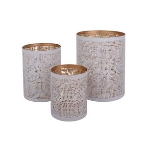 Soporte votivo de hierro decorativo con diseño de corte láser floral perfecto para cenas románticas con velas y decoración acogedora para el hogar - Product Image 2
