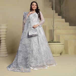 Venta al por mayor de trajes de organza de 3 piezas de diseñador pesado, ropa de marca original paquistaní e India Lehnga Choli de Motis Fashion - Product Image 4