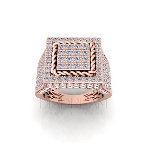 Anillo de Hip Hop de Plata de Ley 925 para hombre de diseño único VVS Clarity Leb Grown Brilliant Cut Diamond Anillo de hombre para fiesta de boda - Product Image 6