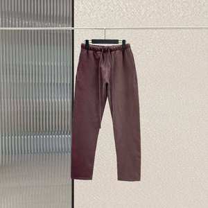 Pantalon de survêtement droit en coton 100% respirant à cordon de serrage, poids lourd, grande taille pour hommes - Product Image 4