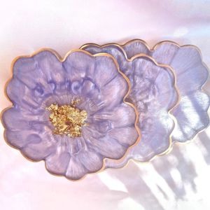 Posavasos de resina epoxi, posavasos de madera para mesa o bar para servir bebidas y café - Product Image 5