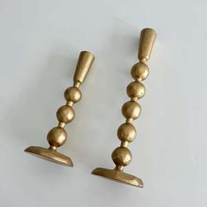 Bougeoir conique moderne en métal Porte-bougies décoratif festif pour anniversaire et Pâques pour bougies décoratives - Product Image 6