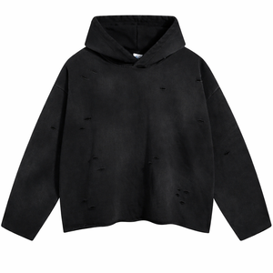 Sudadera con Capucha Extra Grande para Hombre, Estilo Urbano, Tejido Grueso, OEM, Sudadera con Capucha de Forro Polar para Hombre, Cálida, Transpirable, al por Mayor - Product Image 3