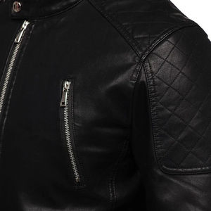 Chaqueta de Cuero Genuino para Hombre, Venta al Por Mayor 2026, Tejido de Lona Transpirable, Ropa de Calle de Invierno, Moda Urbana - Product Image 6